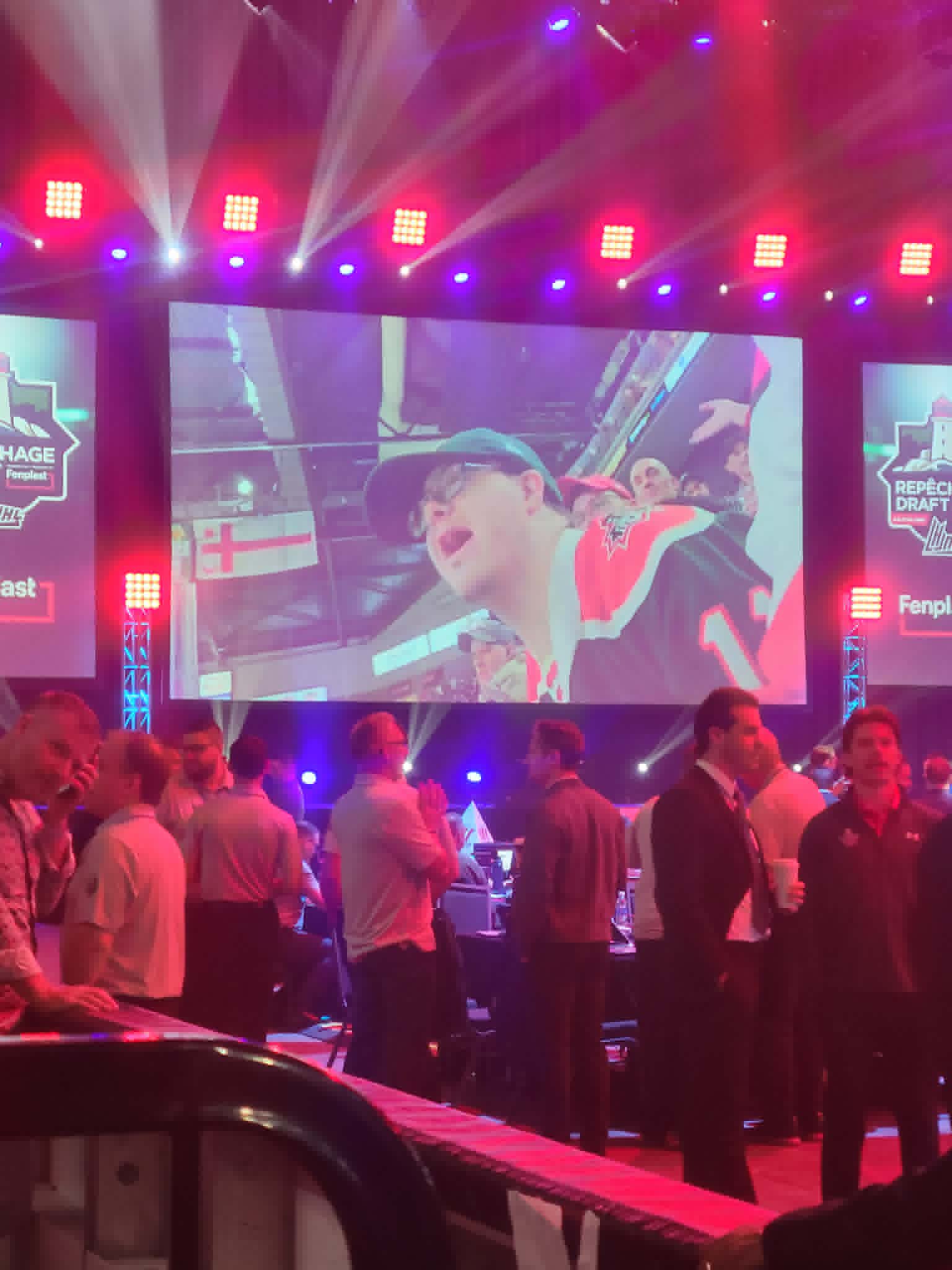 Tyler featured during draft night
